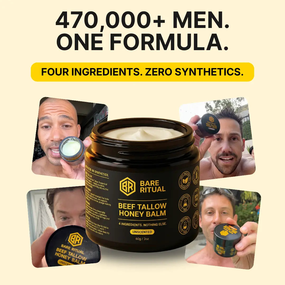 Beef Tallow Honey Balm for Men