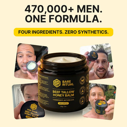 Beef Tallow Honey Balm for Men